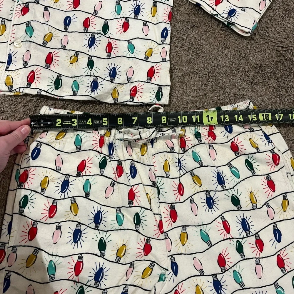NWOT Hanna Andersson Unisex Bright Bulbs Pajama Set Size Small - Picture 10 of 11
